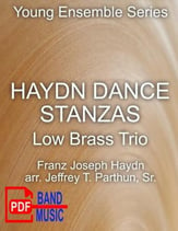 Haydn Dance Stanzas Low Brass Trio P.O.D. cover